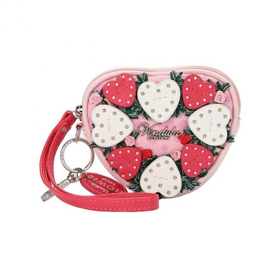 THE FLOWER SHOP - PINK EDITION - HEART COIN PURSE -  Vendula London