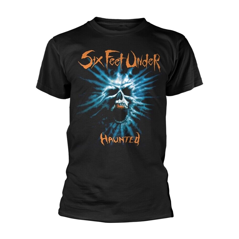 SIX FEET UNDER - HAUNTED BLACK T-Shirt, Front & Back Print Large