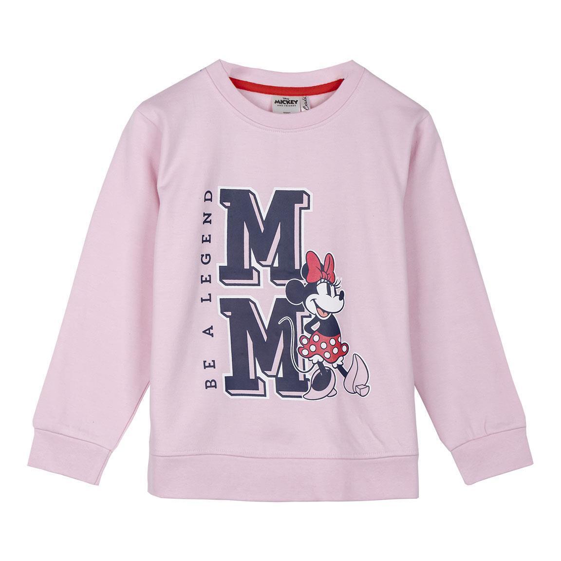 Felpa Cotton Brushed Minnie ROSA - 5 Anni | FEMMINA CERDà