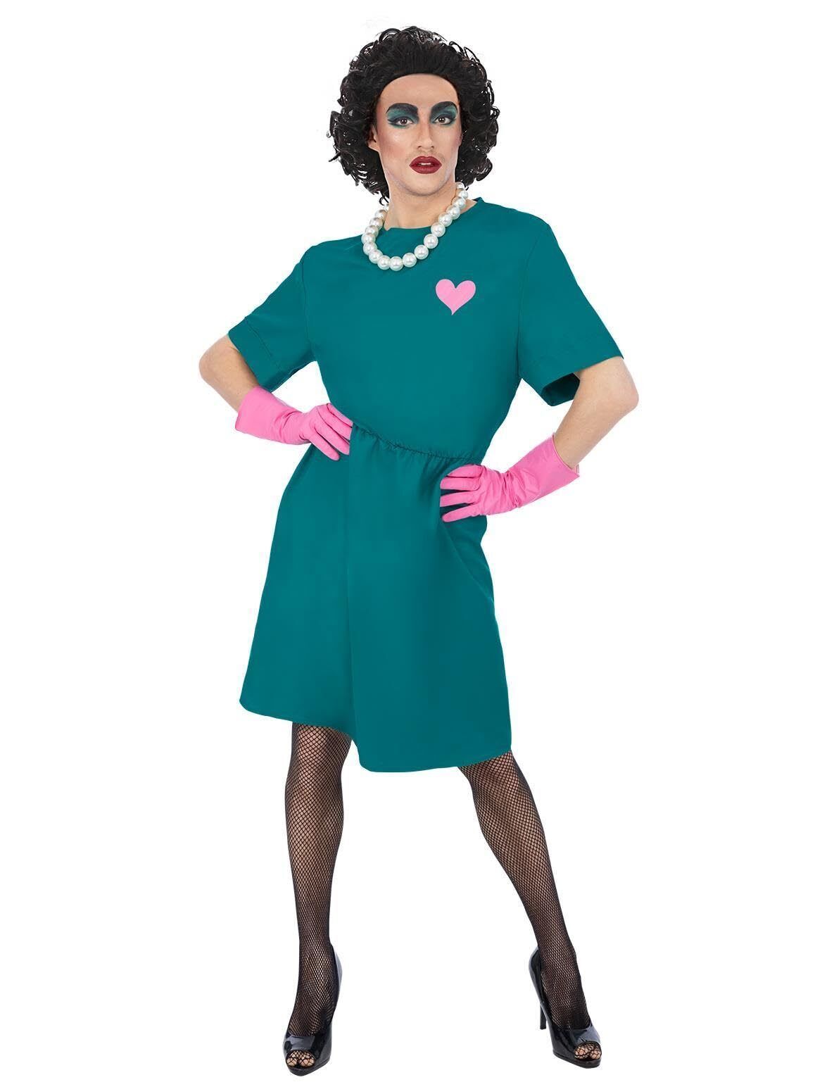 Smiffys Rocky Horror Show Frank N Furter Surgical Costume, Gown, Gloves & Neckla