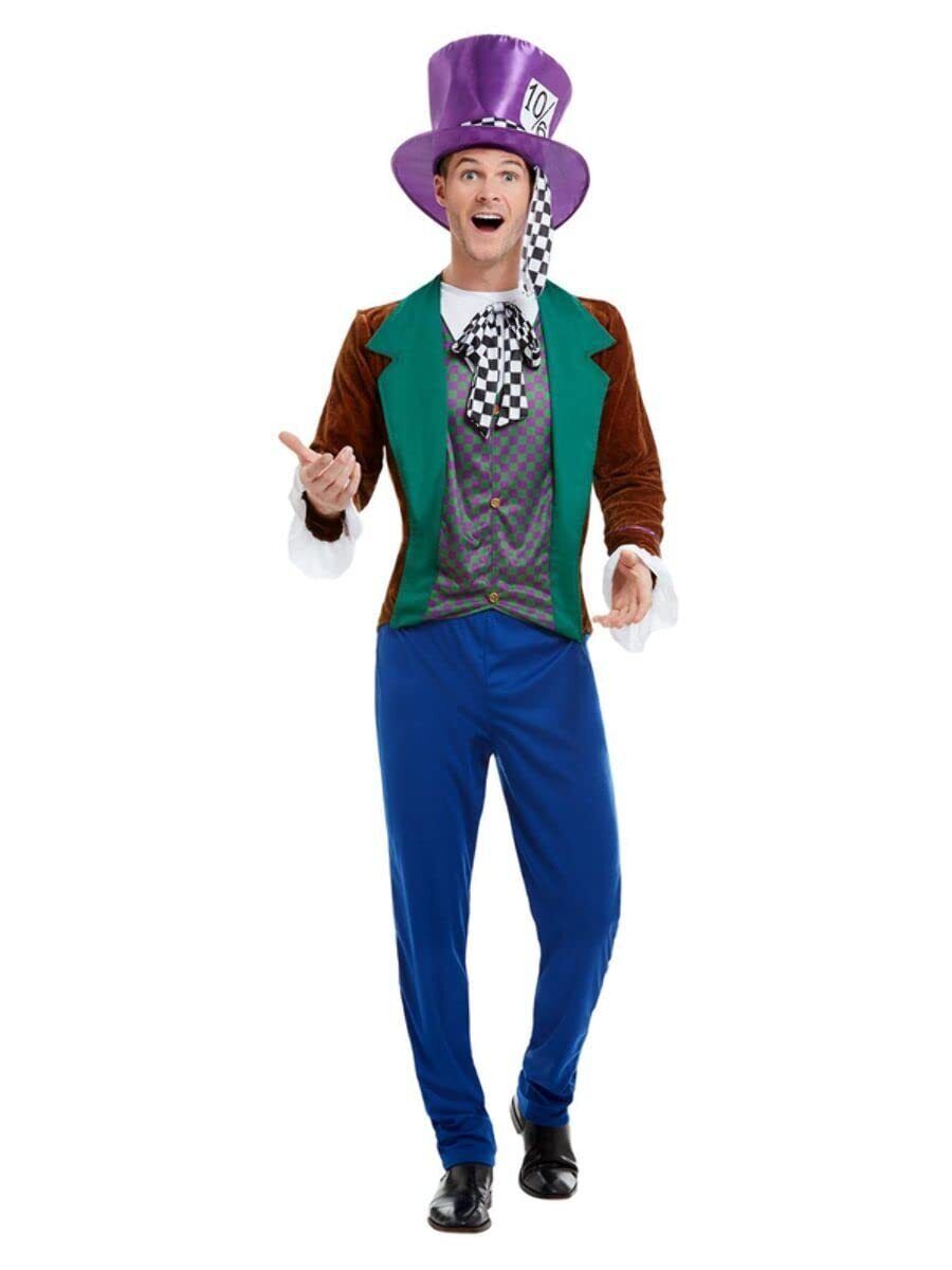 Smiffys Mad Hatter Costume, Multi-Coloured (Size M)