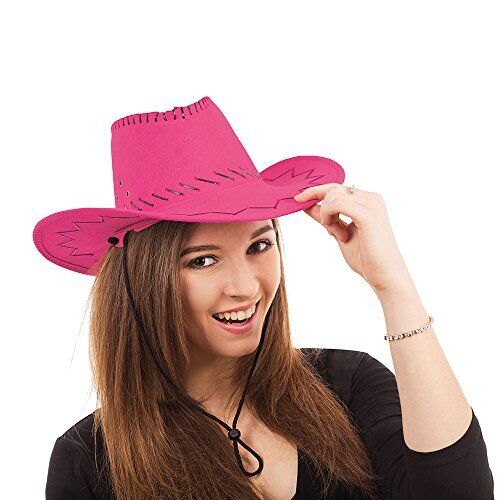 Bristol Novelty BH487 Pink Cowboy Hat, unisex-adult, One Size
