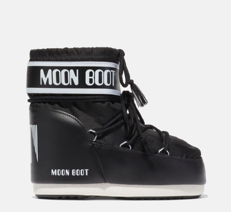 MOON BOOT MB ICON LOW NYLON UNISEX COL. NERO COD. 80D1409340 TG. 36/38