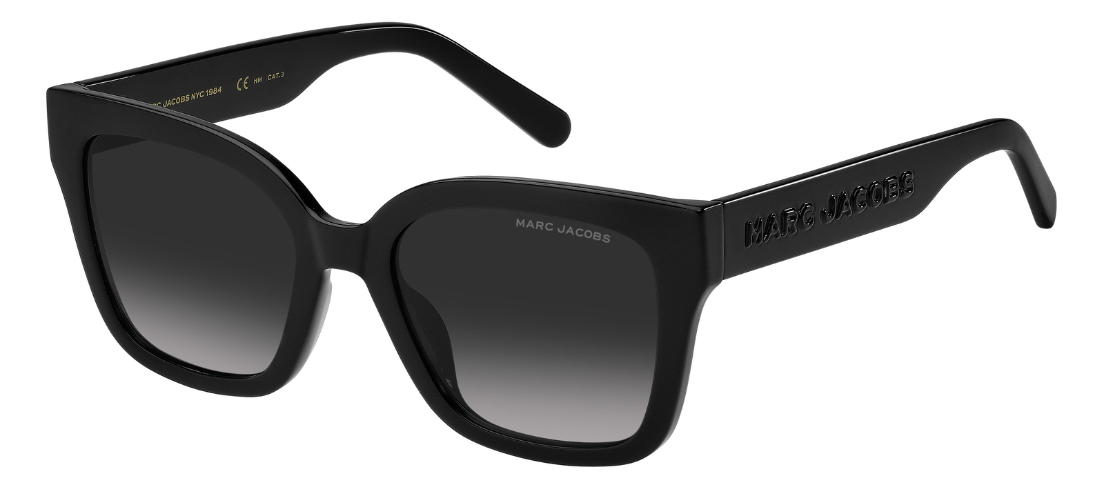 Occhiali da Sole Marc Jacobs MARC 658/S BLACK/GREY SHADED 53/19/145 donna