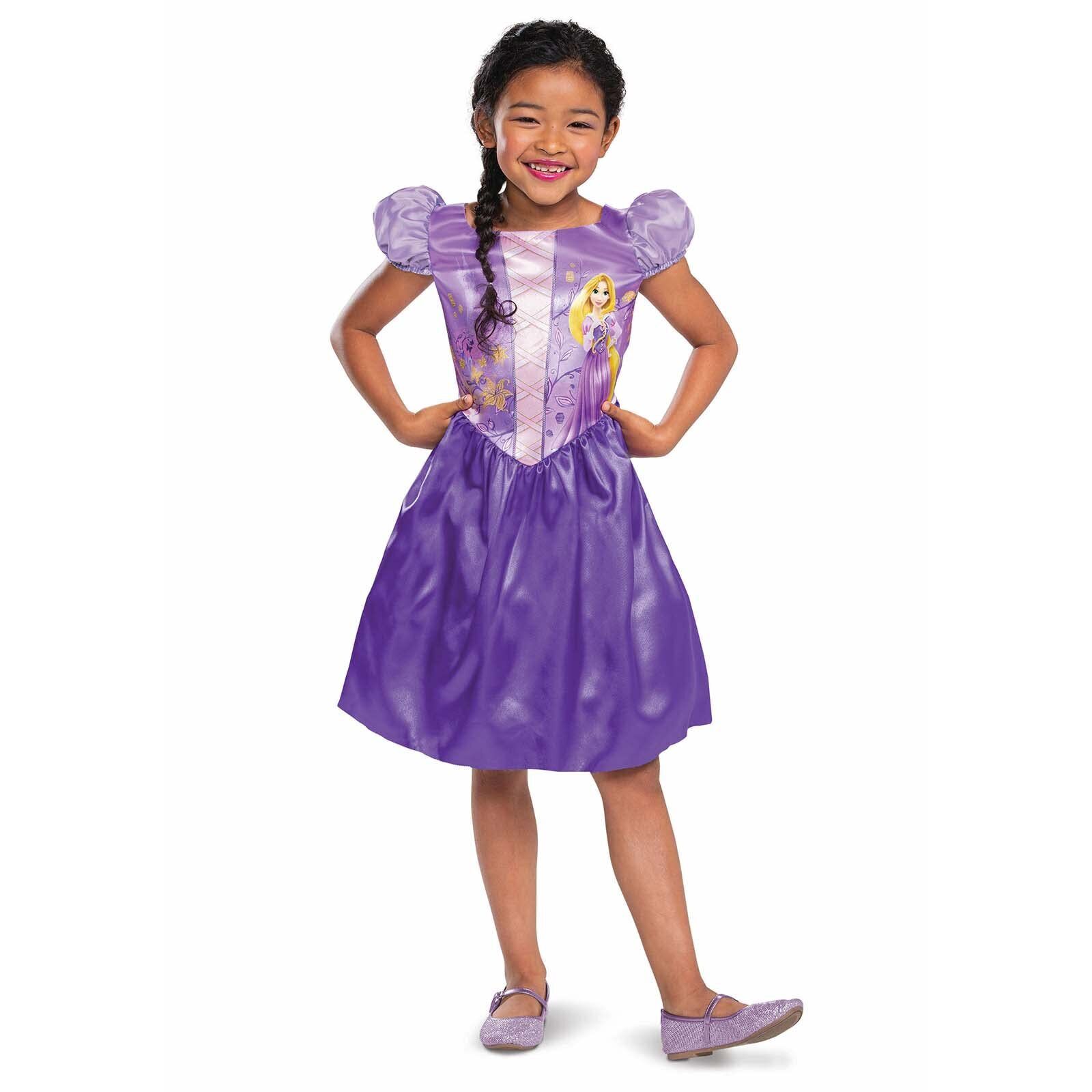 Smiffys Disney Tangled Rapunzel Basic Plus Costume  (Size 7-8)