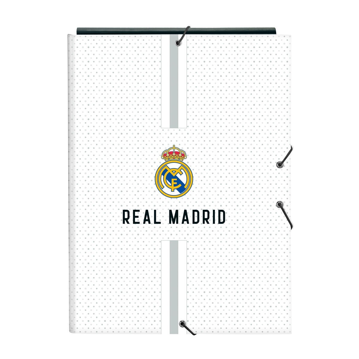 Raccoglitore ad anelli Real Madrid C.F. Bianco Grigio A4 26 x 33.5 x 2.5 cm