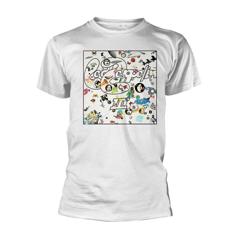 LED ZEPPELIN - III ALBUM WHITE T-Shirt Medium
