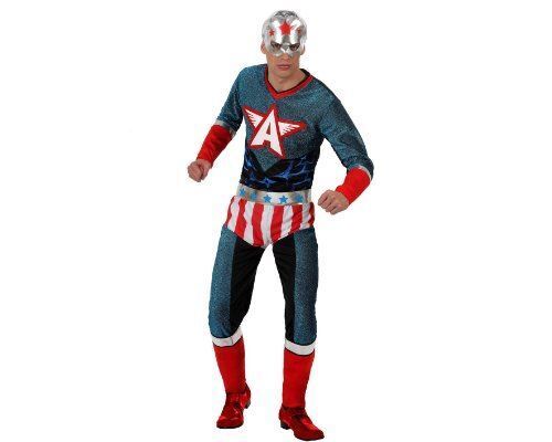 Costume Super Eroe Adulto Tg 3 Xl Capit America