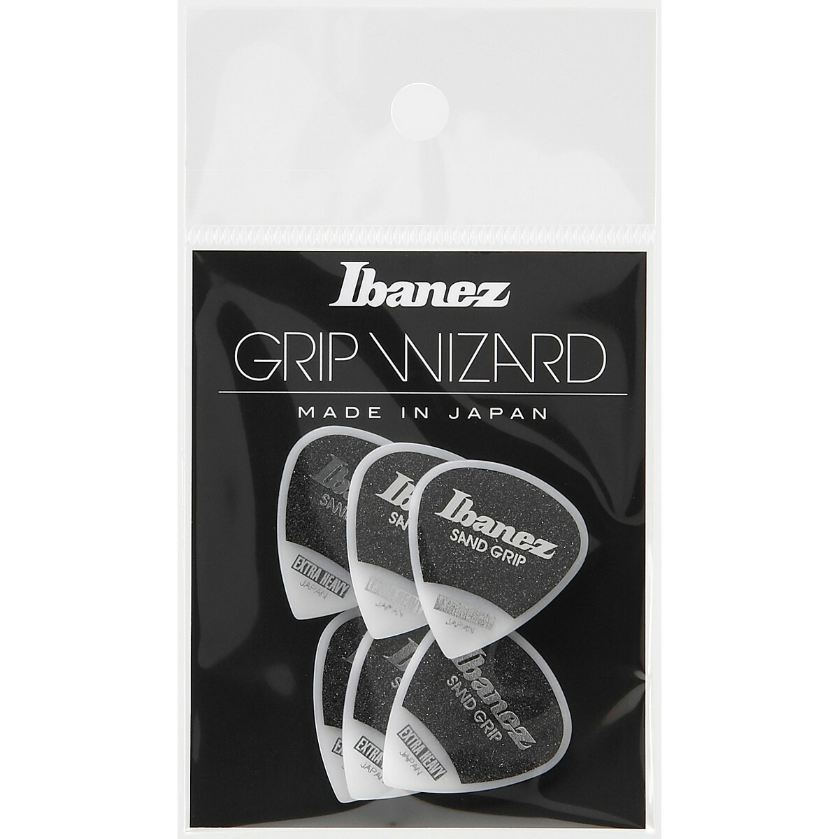 IBANEZ PPA16XSG-WH - CONF. 6 PLETTRI EXRTA H - GRIP SABBIATO - BIANCO ACCESSORI