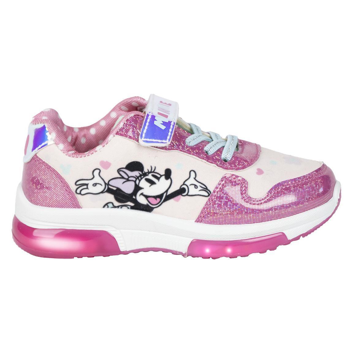 Scarpa Sportiva Suola Pvc Con Luci Minnie ROSA - T027 | FEMMINA CERDà