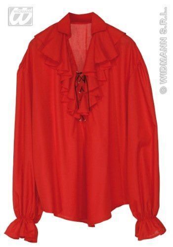 widmann 4191l camicia rossa pirata xl o rinascimento uomo