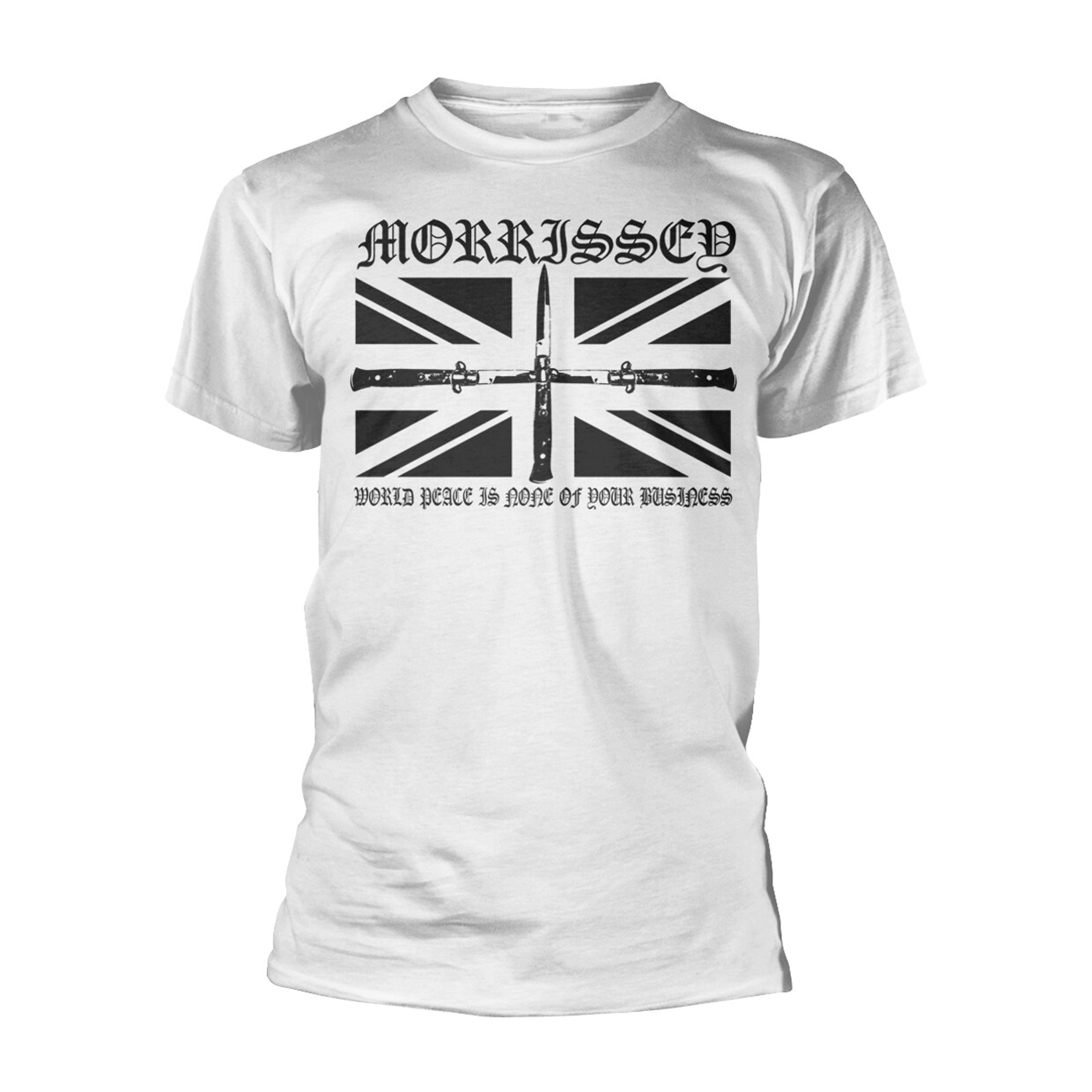 MORRISSEY - FLICK KNIFE WHITE T-Shirt Small