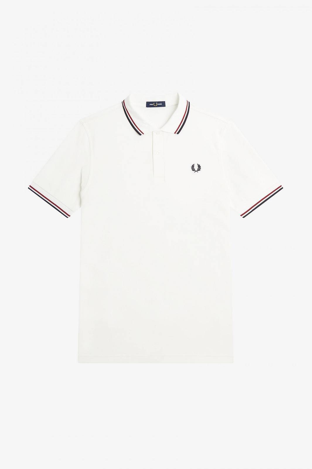 Fred Perry Polo Manica Corta Slim Fit Bianco - Taglia XXL Abbigliamento Uomo