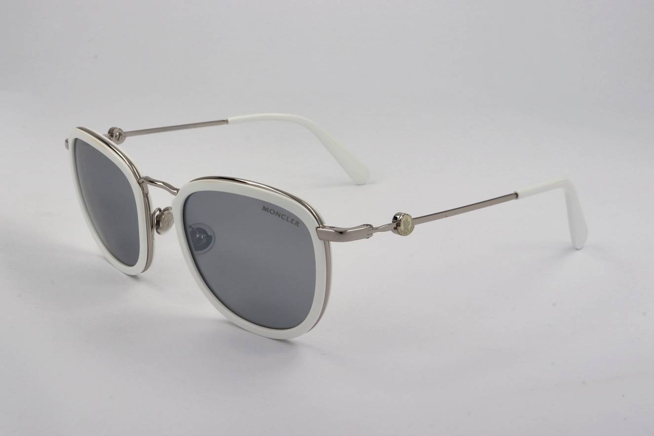 Occhiali da Sole Moncler ML0194 21D WHITE 52/22/145 Unisex