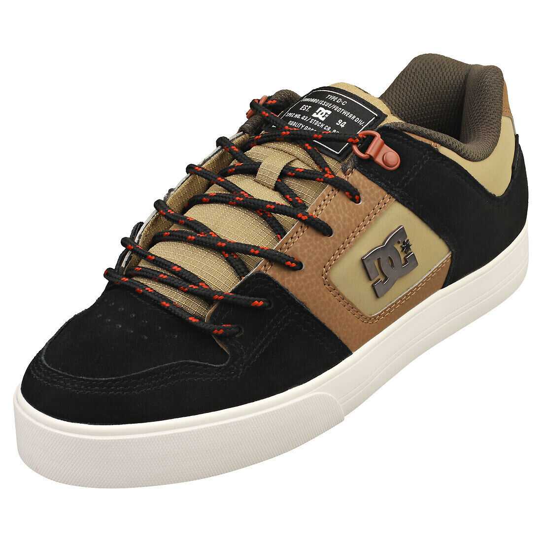 DC Shoes Pure Wnt Uomo Brown Green Formatori Pattinare - 42 EU