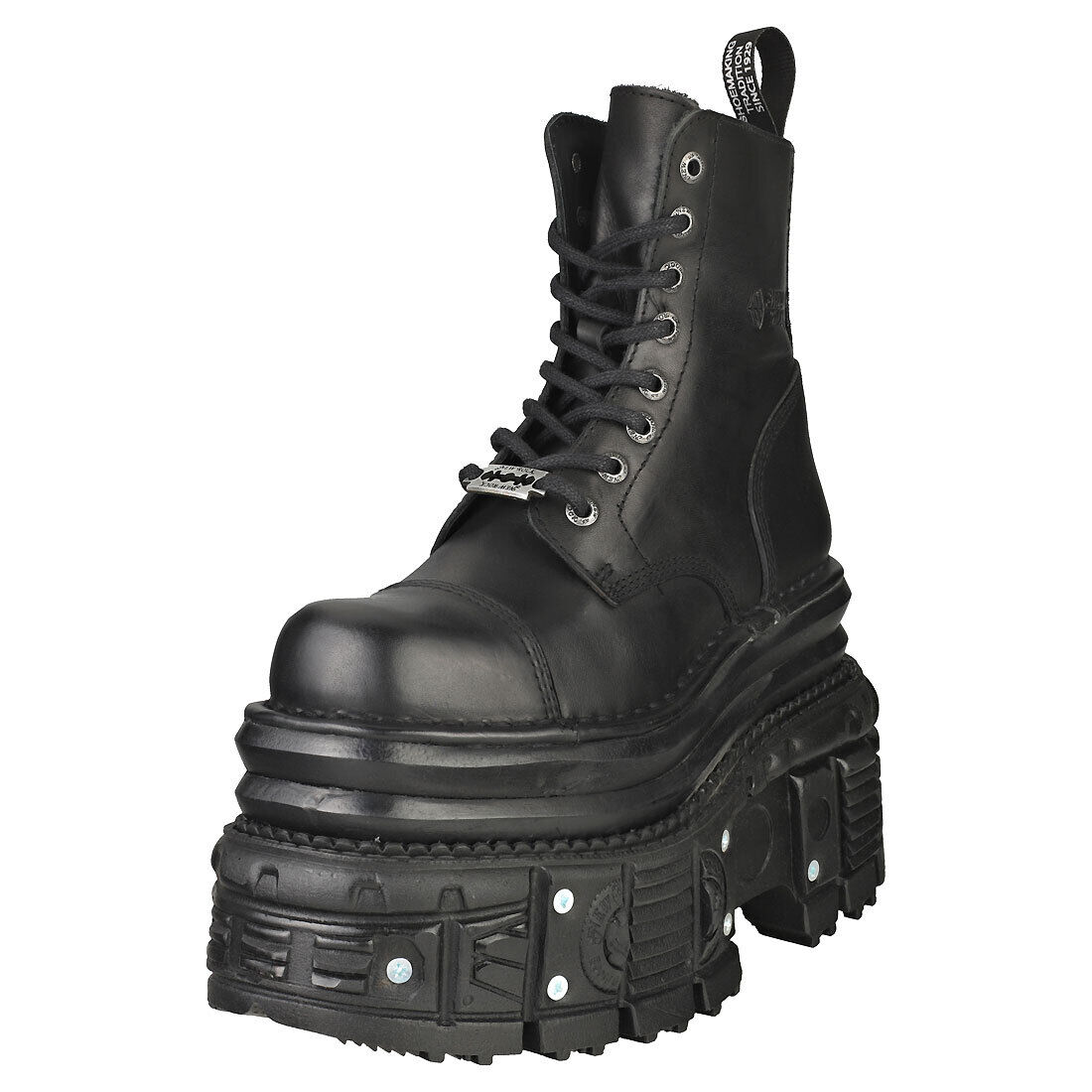 New Rock M-mili083cct-c4 Unisex Black Stivali Platform - 41 EU