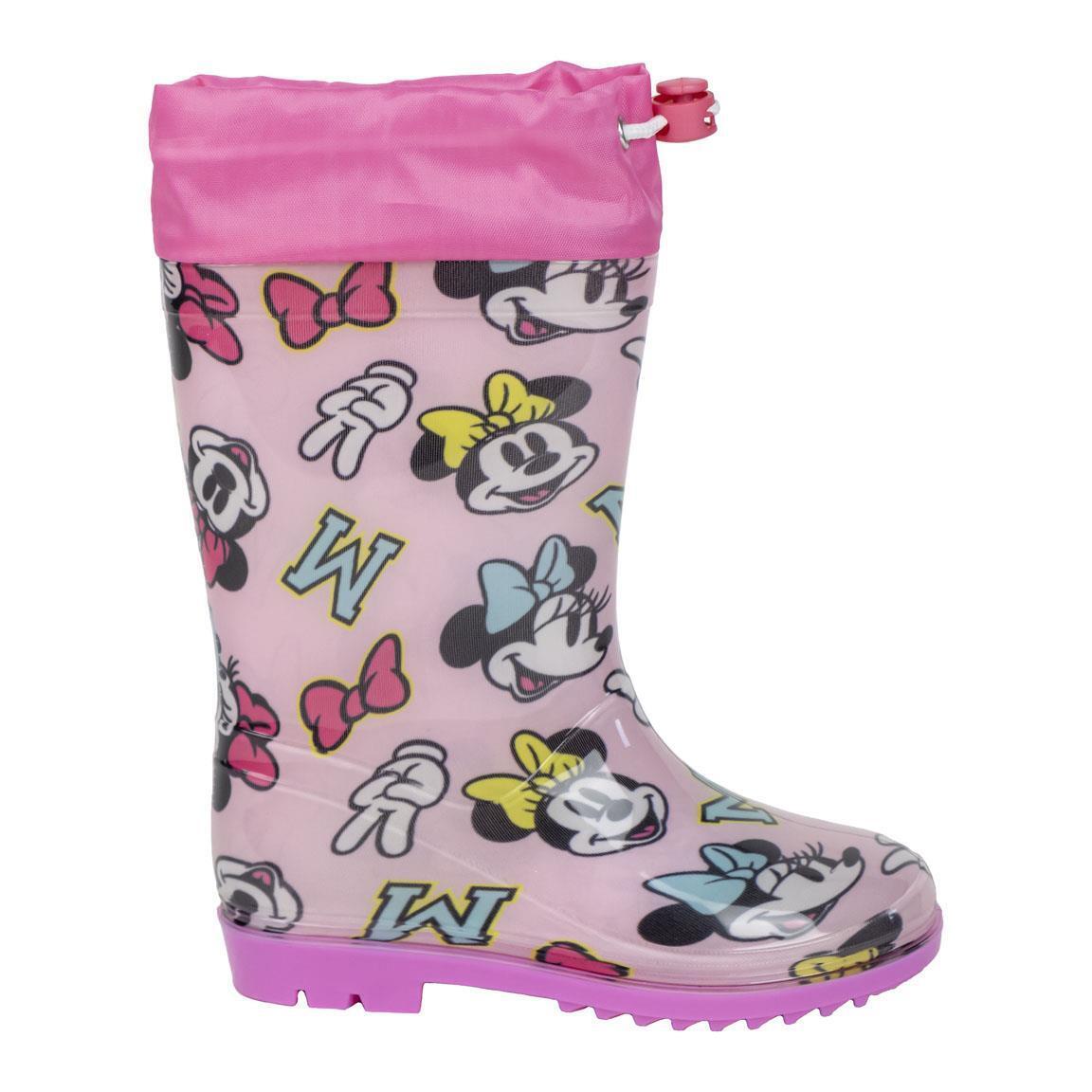 Stivali Da Pioggia Pvc Minnie ROSA - T026 | BAMBINA CERDà