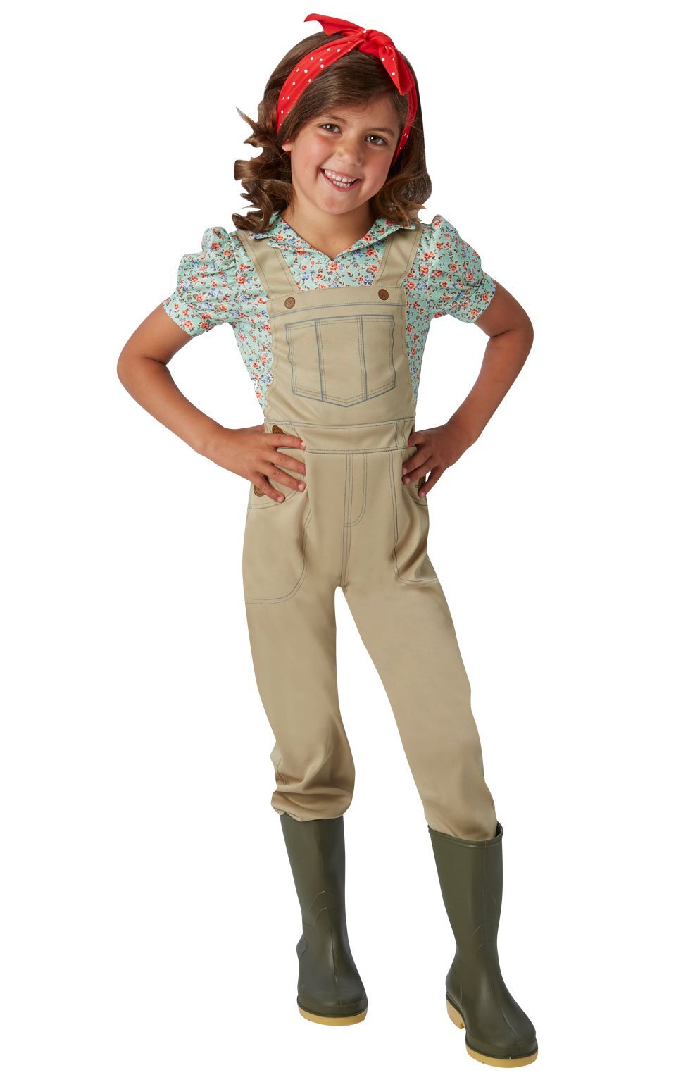 Rubie's Costume Ufficiale WW2 Land Girl per Ragazze, Taglia S WW2 LAND RAGAZZA S