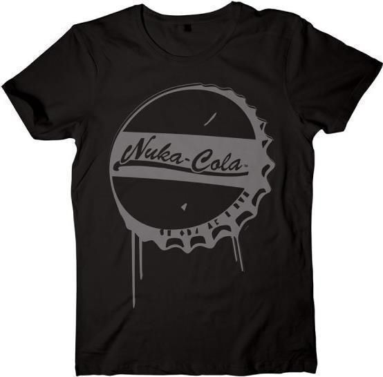 Abbigliamento Fallout: Black Nuka-Cola (T-Shirt Unisex Tg. L)