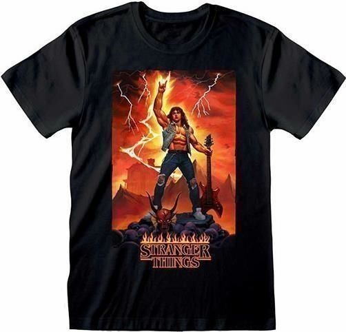 Abbigliamento Stranger Things: Eddie Rocks (T-Shirt Unisex Tg. 2XL)