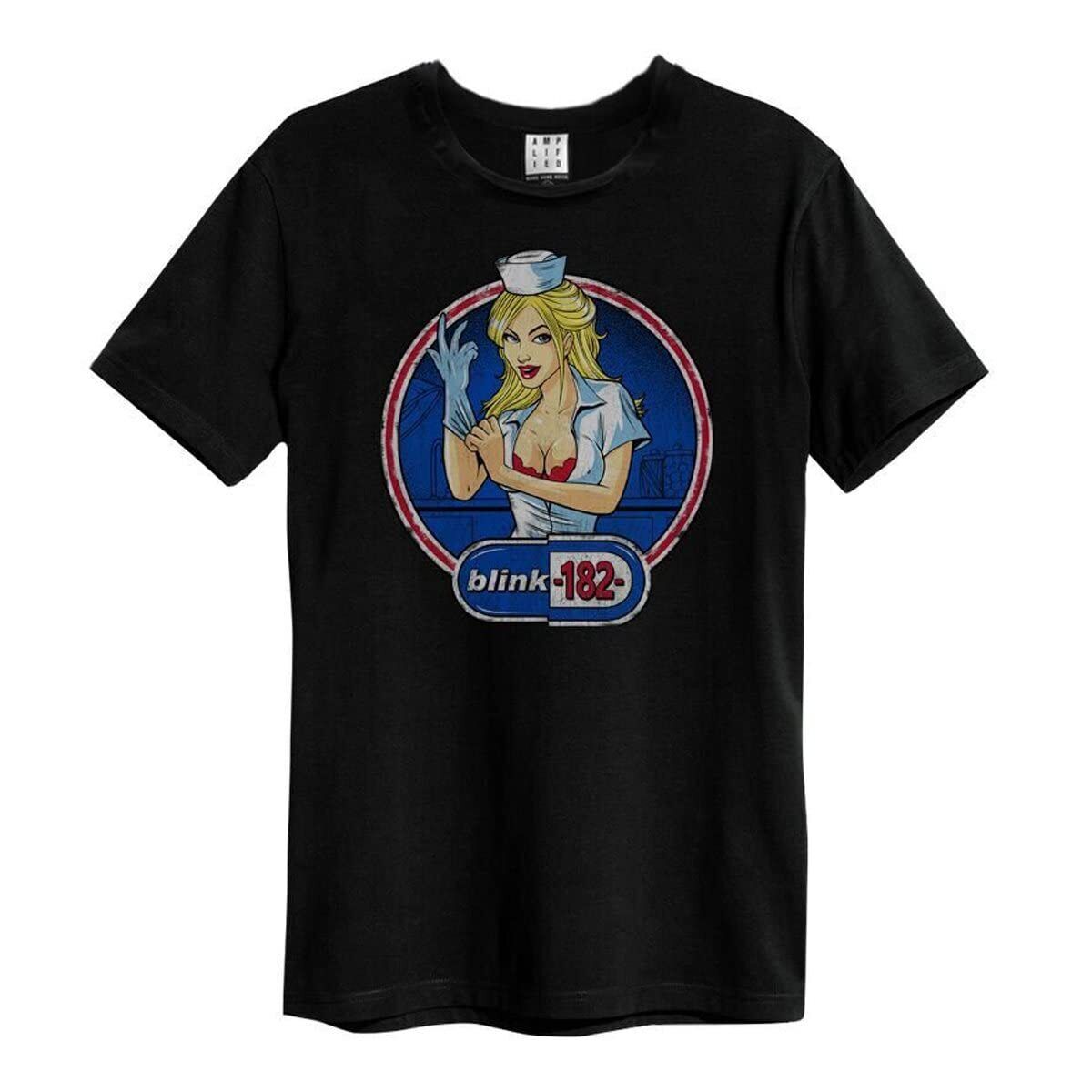 Amplified Unisex Adult Enema Of The State Blink 182 T-Shirt (S) (Black)