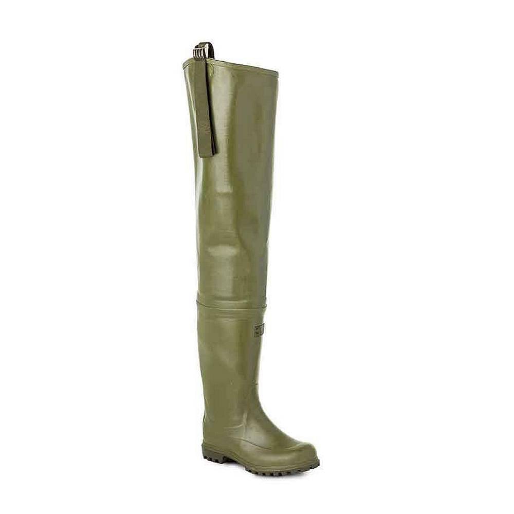 Trento Stivali Di Gomma Cosciali Verde - Taglia 43 Scarpe Uomo Stivali Di Gomma