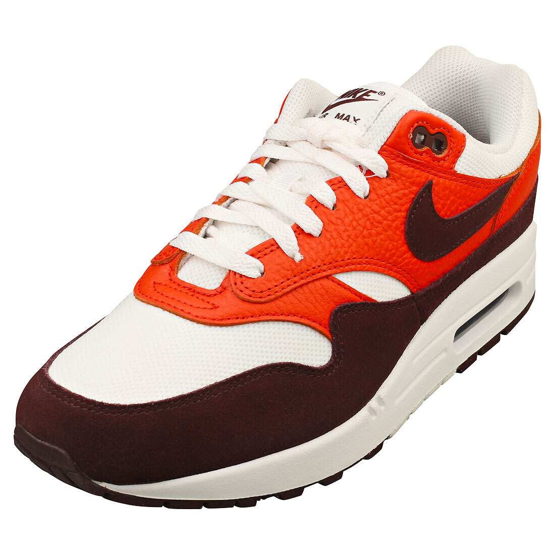 Nike Air Max 1 Uomo White Burgundy Formatori  - 46 EU