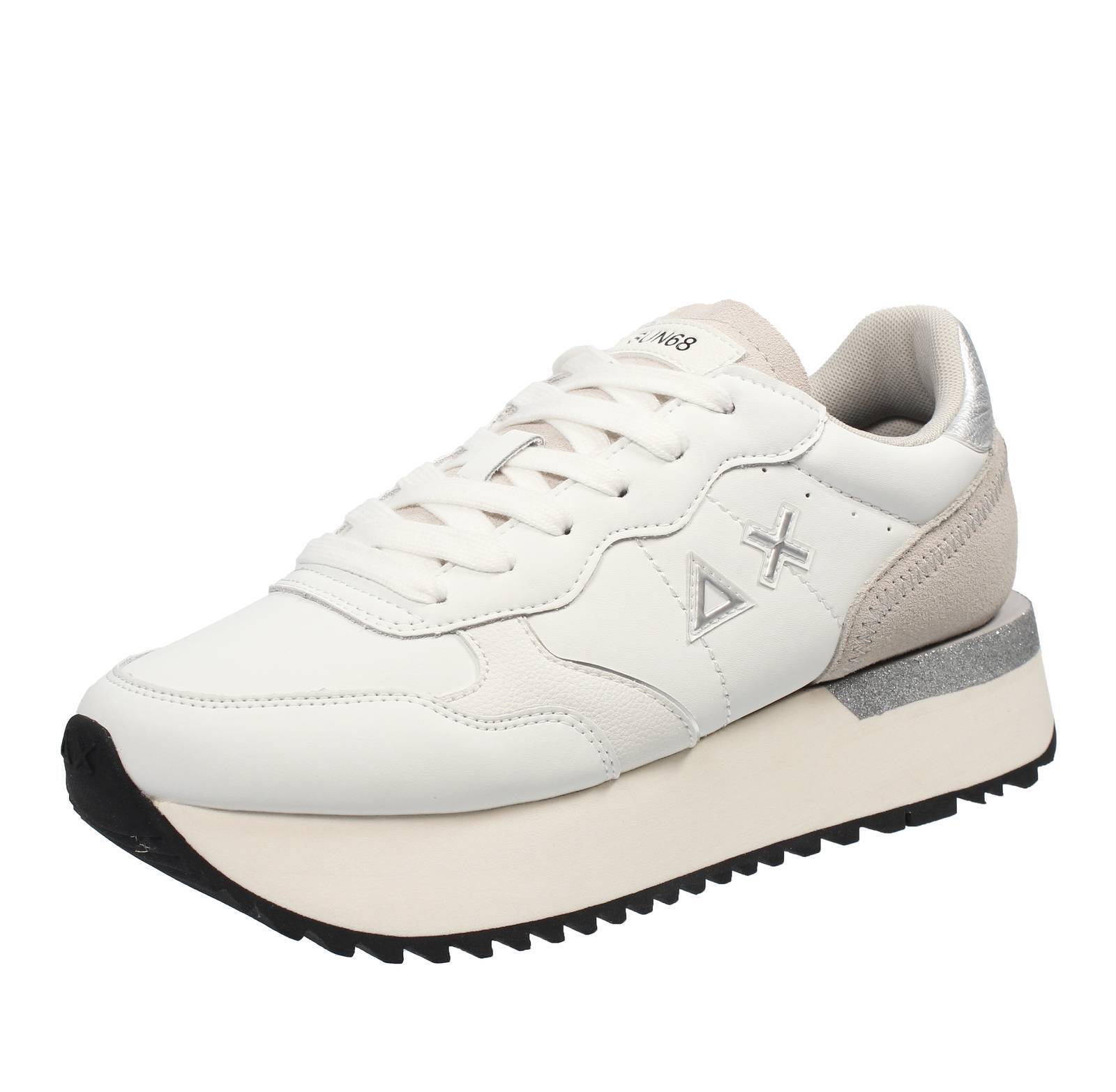 Sun 68 Big Ally Pu Bianco - Taglia 39 [24.7cm] Scarpe Donna Sneakers