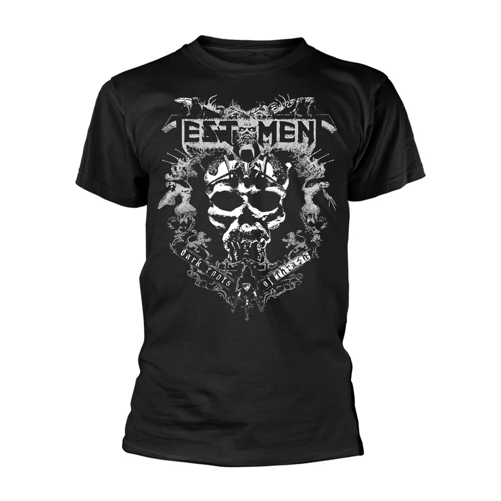 TESTAMENT - DARK ROOTS OF THRASH BLACK T-Shirt, Front & Back Print Large