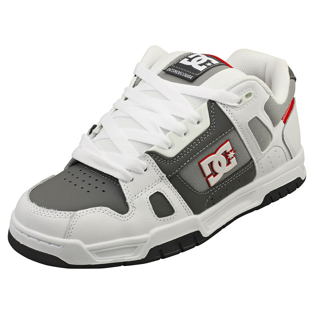 DC Shoes Stag Uomo White Grey Formatori Pattinare - 42.5 EU