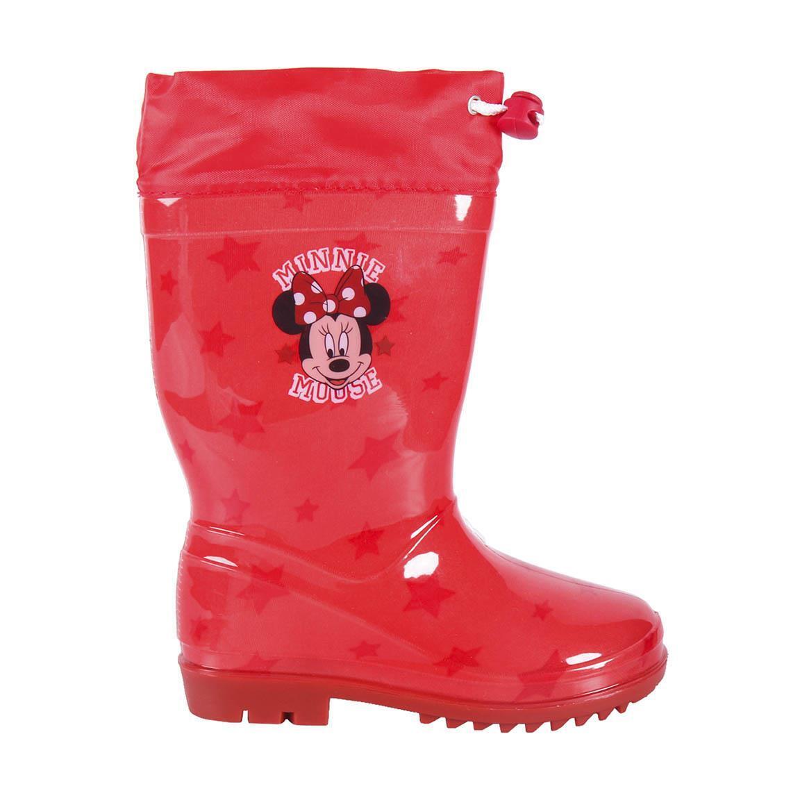 Stivali Da Pioggia Pvc Minnie ROSSO - T027 | BAMBINA CERDà