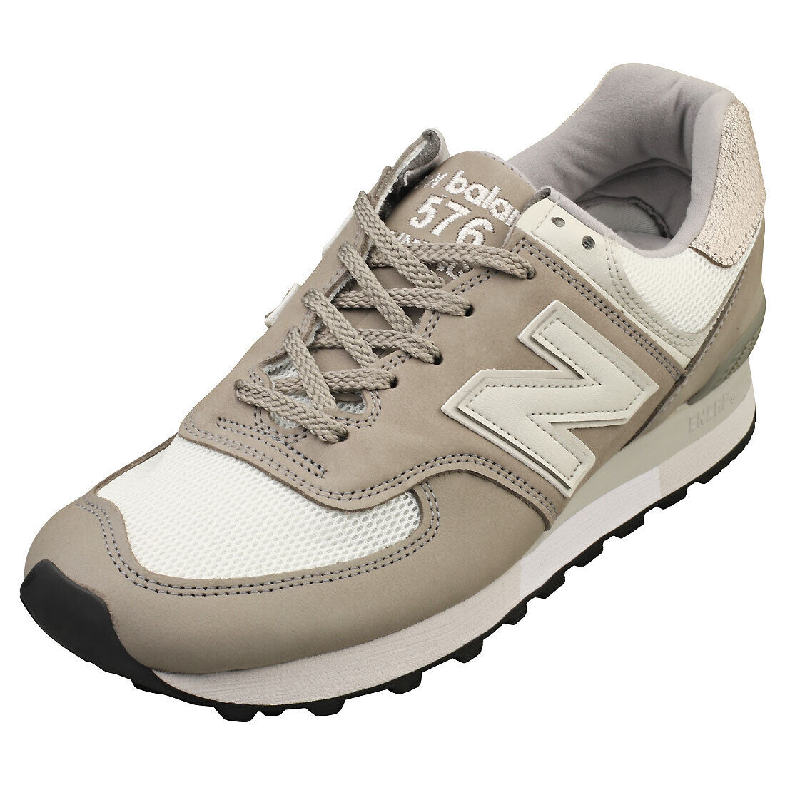 New Balance 576 Made In England Uomo Grey White Formatori Casuale - 44 EU