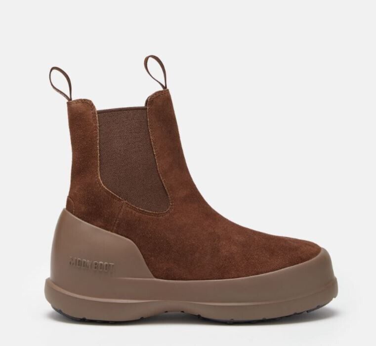 MOON BOOT LUNA CHELSEA SUEDE UNISEX COL. CAMMELLO COD. 2480050 TG. 38