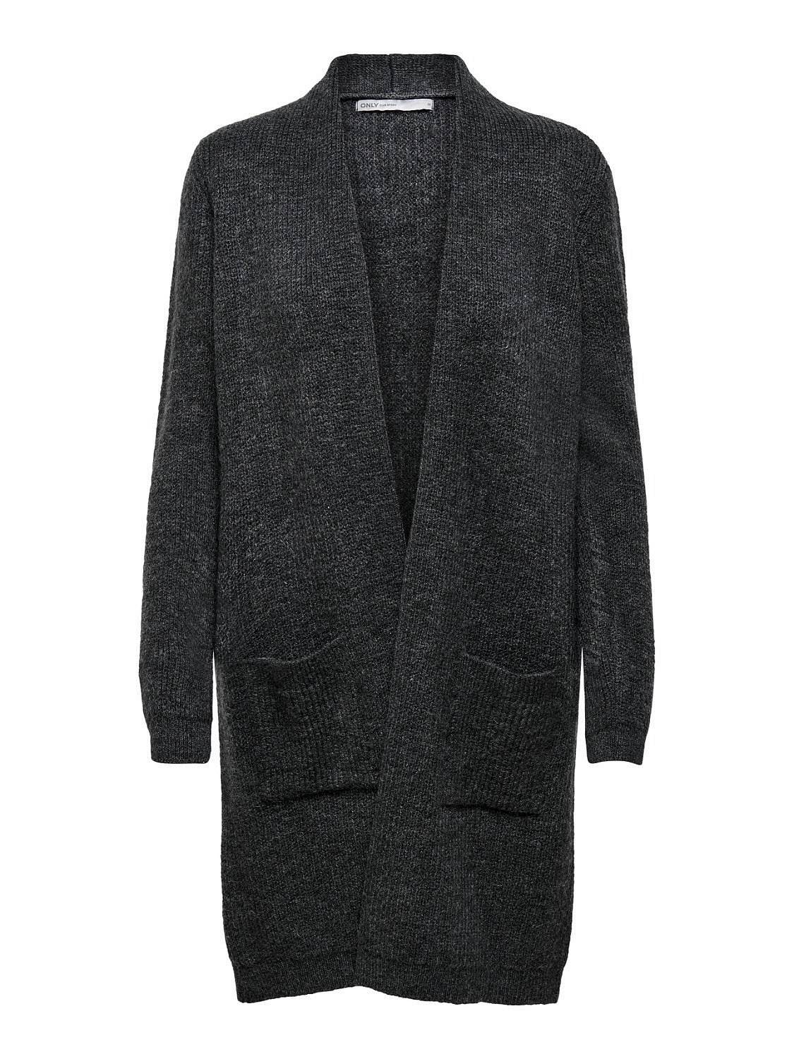 Only Jade - Cardigan Knit Grigio - Taglia M Abbigliamento Donna