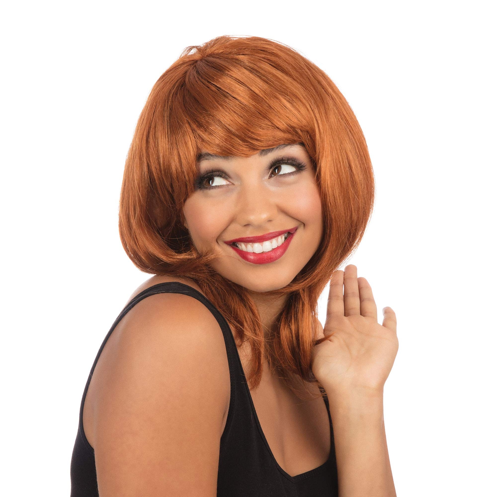 Bristol Novelty BW083 Layered Female Ginger Wig   For Women   Gold, Orange, One