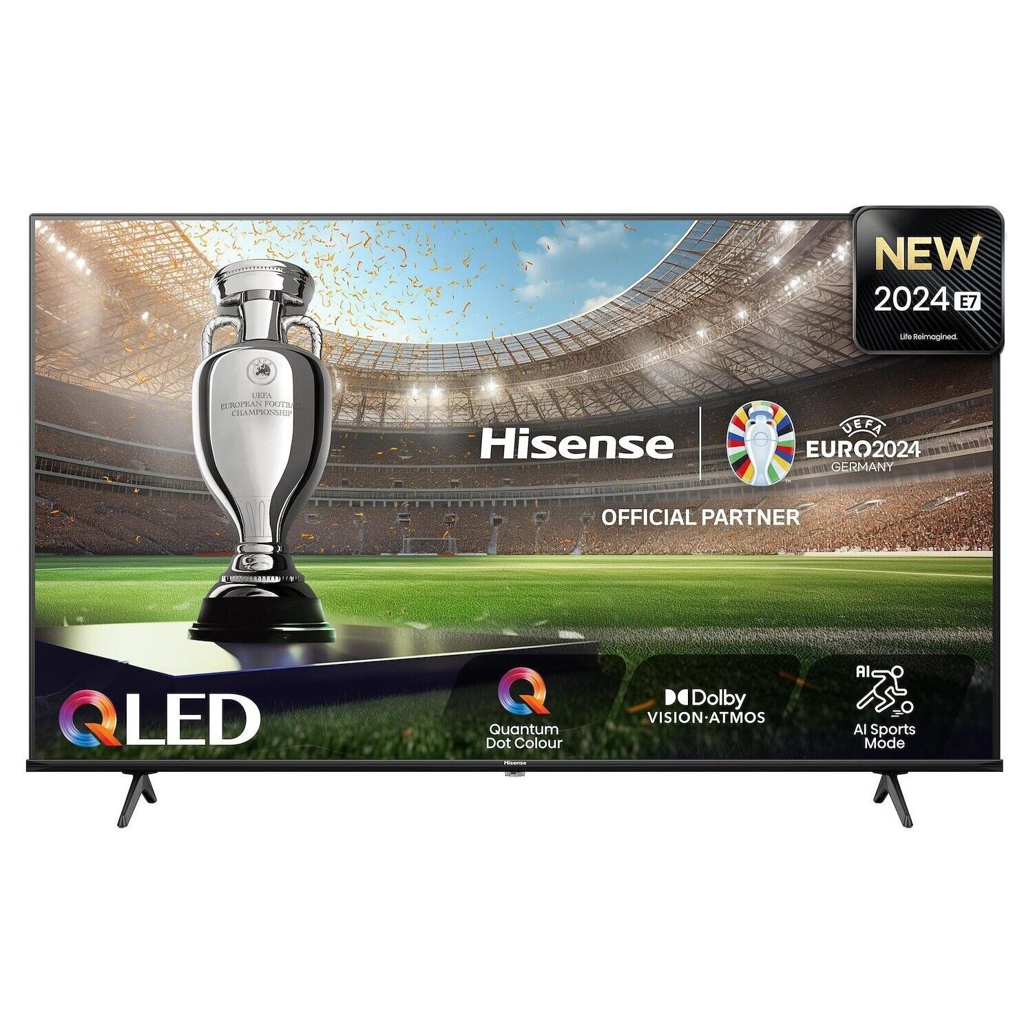 Hisense Smart TV 43" 4K Ultra HD QLED Vidaa DVBT2/C/S2 Classe E Nero 43E79NQ