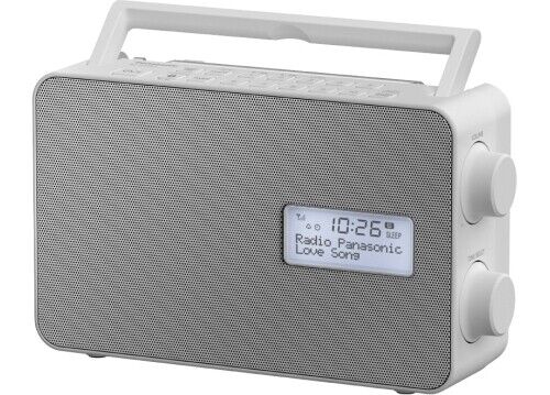 Radio Portatile Digitale DAB+ Radiolina Bluetoooth Bianco Panasonic RF-D30BTEG-W