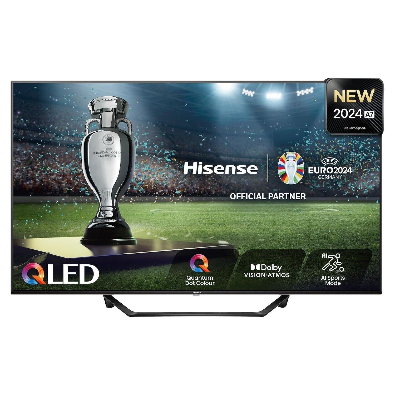 Hisense Smart TV 55" 4K Ultra HD QLED Vidaa Classe E Wi-Fi Nero 55A79NQ