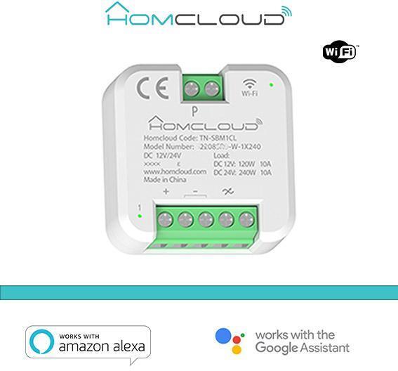 Modulo Pulsante Relè Wi-Fi 12/24V 1CH