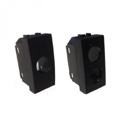 PLASTICA 1 FORO TIPO VIMAR ARKE NERA - TELEVES 529187