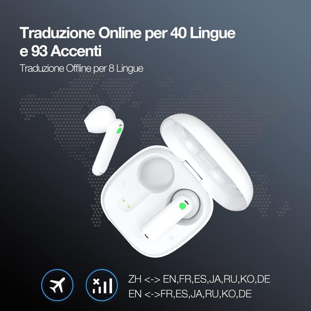 Timekettle WT2 Edge Traduttore Istantaneo Vocale, 40 Lingue e 93 Accenti