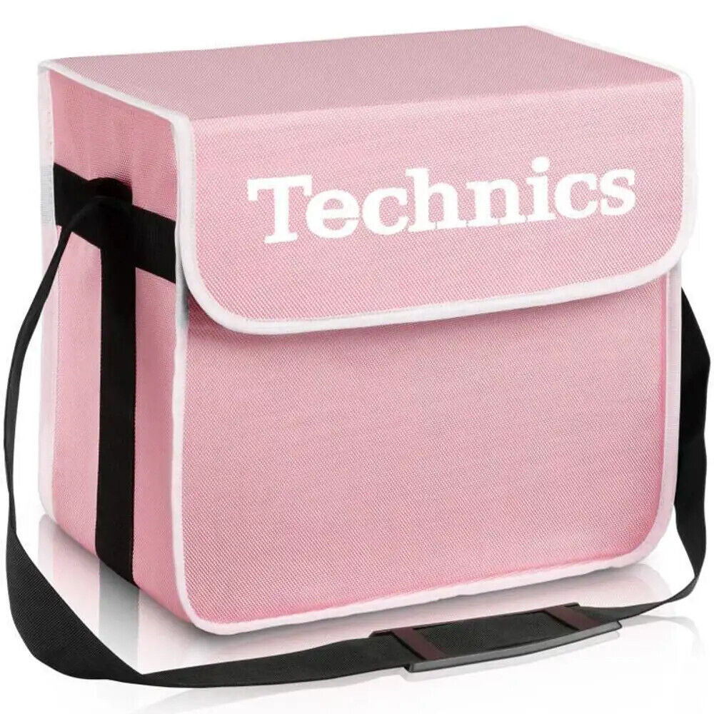TECHNICS DJ BAG (rosa / pink) borsa per 60 dischi con tracolla NUOVA
