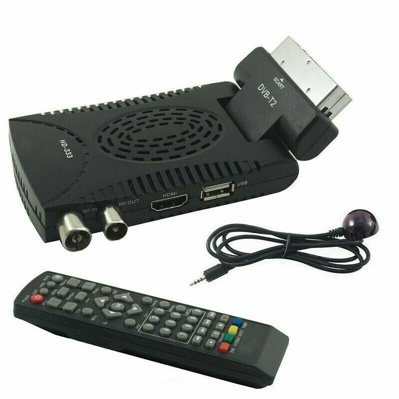 DECODER RICEVITORE DIGITALE TERRESTRE DVB-T2 LCN SCART INTEGRATA TELECOMANDO NEW
