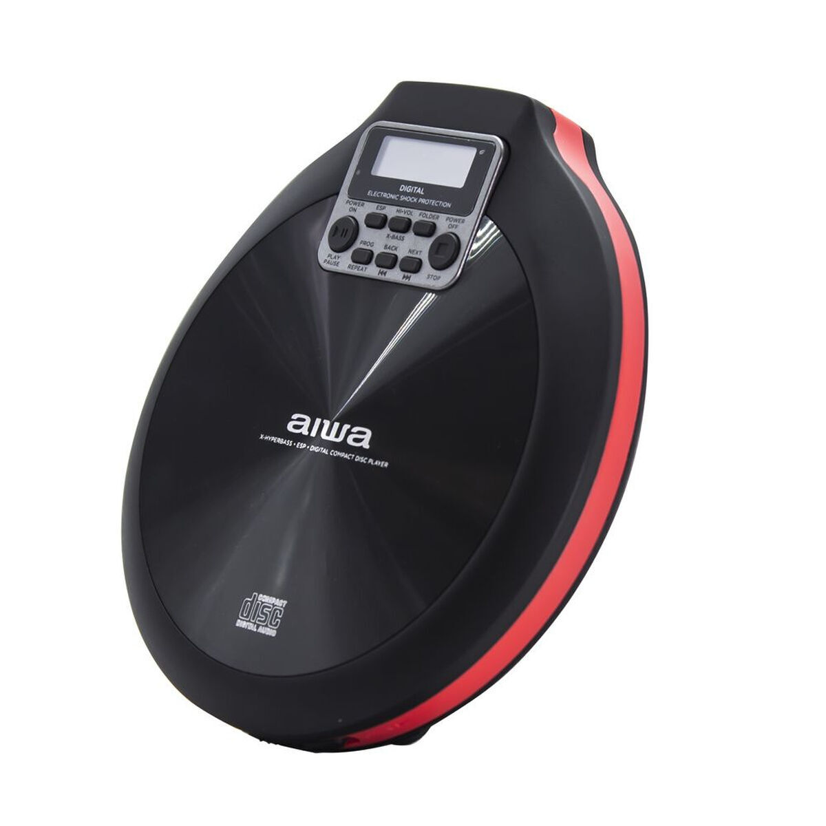 Riproduttore CD/MP3 Aiwa PCD810RD Portatile Nero Rosso