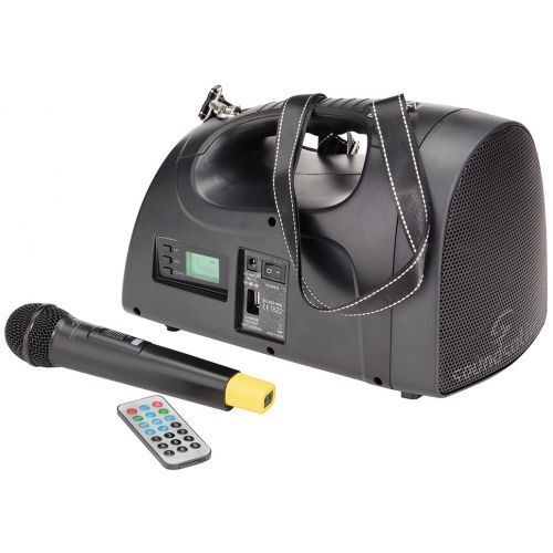 Diffusore Portatile con Tracolla / Borsa /Radiomicrofono UHF e Player USB / BT P