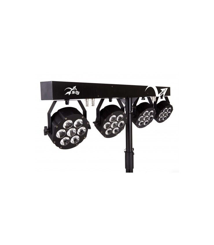 SAGITTER LEDKITHP7 STATIVO LUCI PAR LED 7x10W RGBW EFFETTI LUCI DJ STROBO DMX