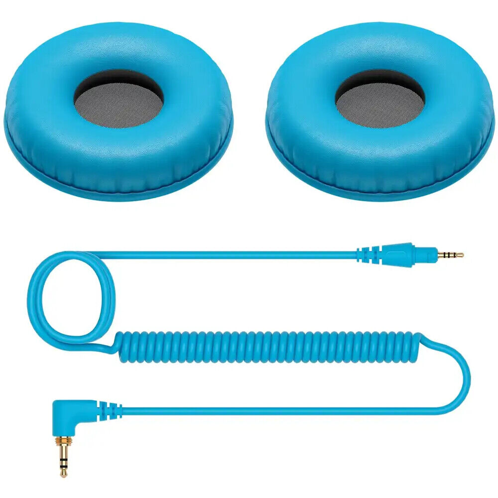 PIONEER HC-CP08-L kit ricambi cavo spirale copripadiglioni BLUE cuffia hdj cue1