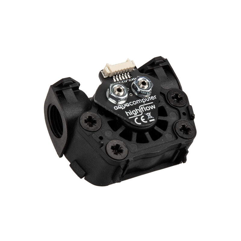 Aqua Computer Durchflusssensor high flow LT G1/4 black black Other Sensor 53291