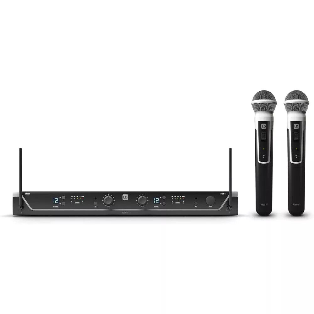LD SYSTEMS U305 HHD 2 - DUAL coppia radiomicrofoni professionali wireless NUOVI
