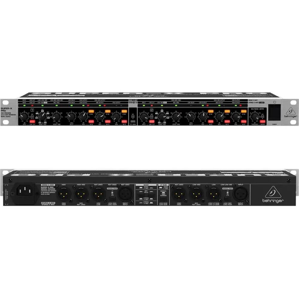BEHRINGER SUPER-X PRO CX3400 crossover stereo professionale NUOVO garanziaITALIA